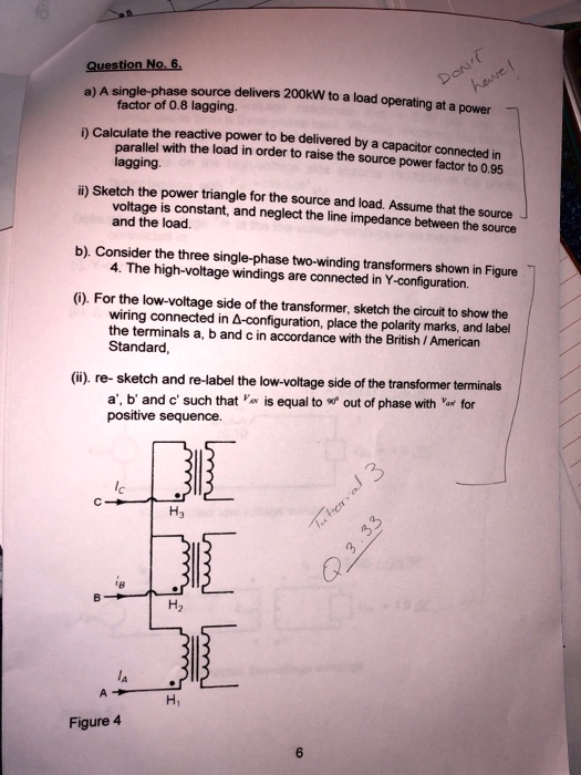 Solved Factor Of Lagging Voltage Is Constant And Neglect The