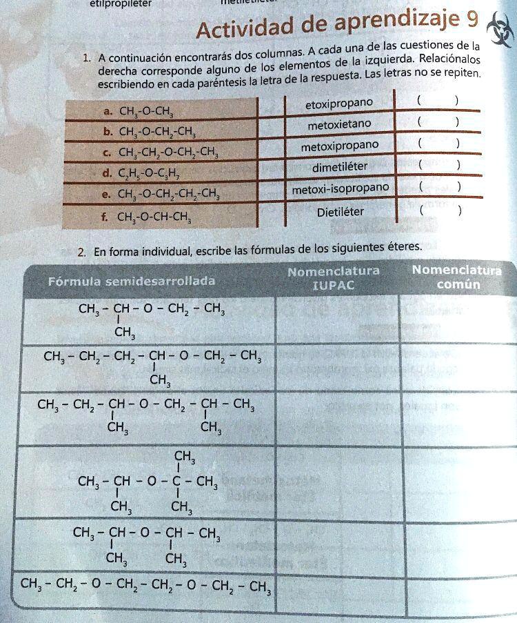 Solved Nomenclatura Iupac Y N De Loas Siguientes Formulas