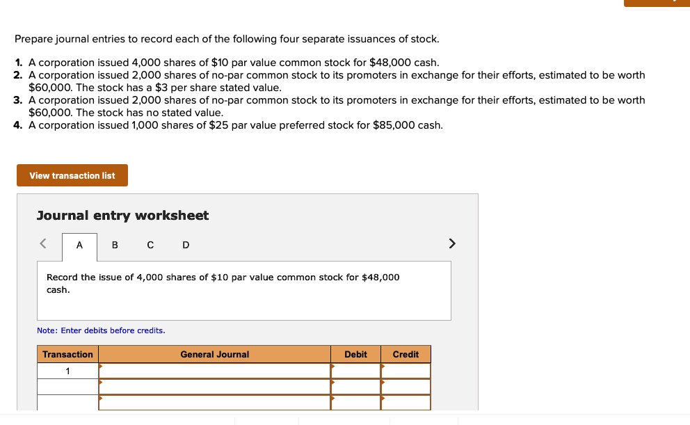 Accounting Journal Entries Common Stock