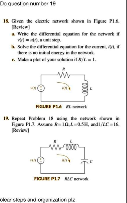 SOLVED Do Question Number 19 18 Given The Electric Network Shown In