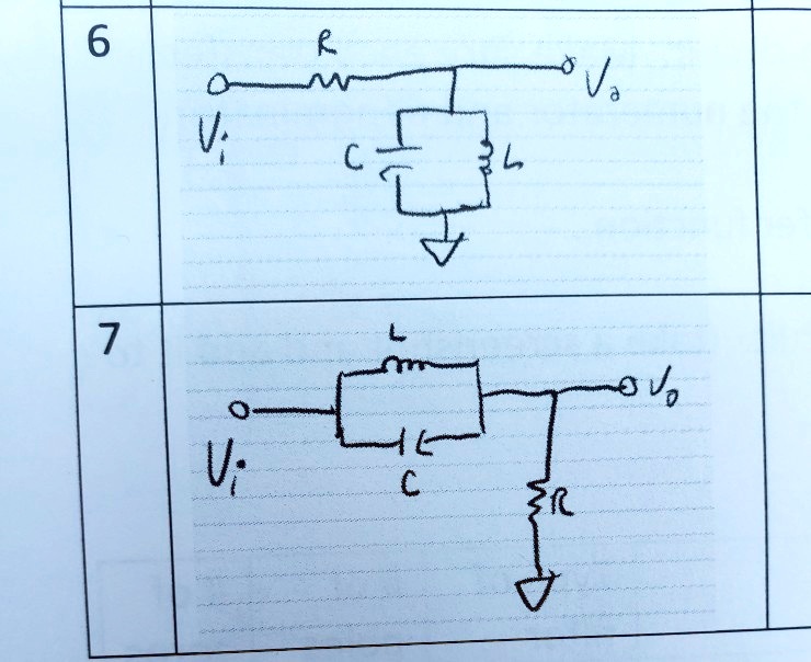 Solved Calculate The Transfer Function G S V S V S For Each