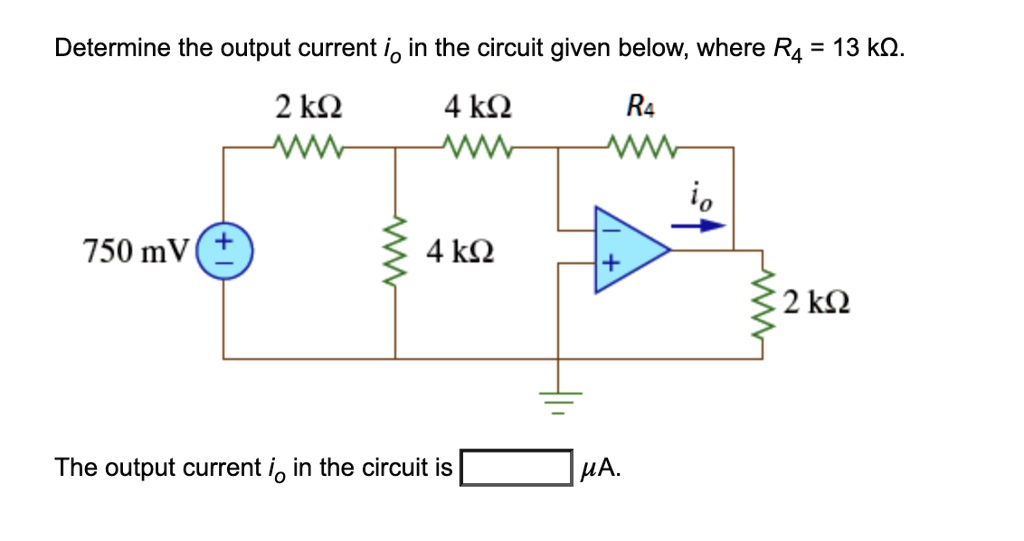 SOLVED Determine The Output Current I In The Circuit Given Below