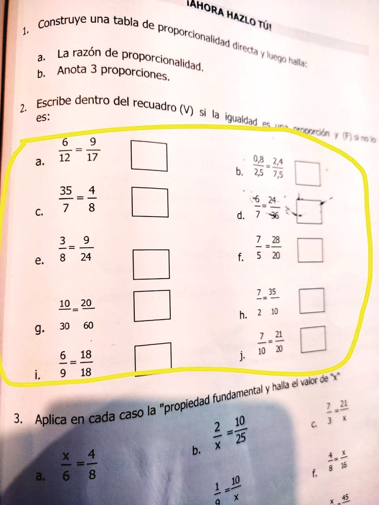 Solved Resulve Los Ejercicios Mahora Construye Una Tabla De Hazlo