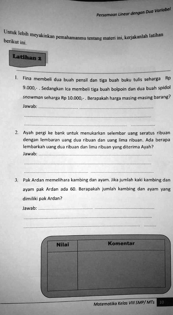 SOLVED Tolong Dijawab Secepatnya Dengan Menggunakan Caranya Yang Benar