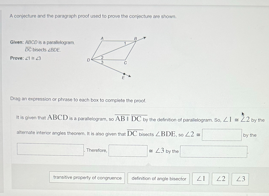 A Conjecture And The Paragraph Proof Used To Prove The Conjecture Are