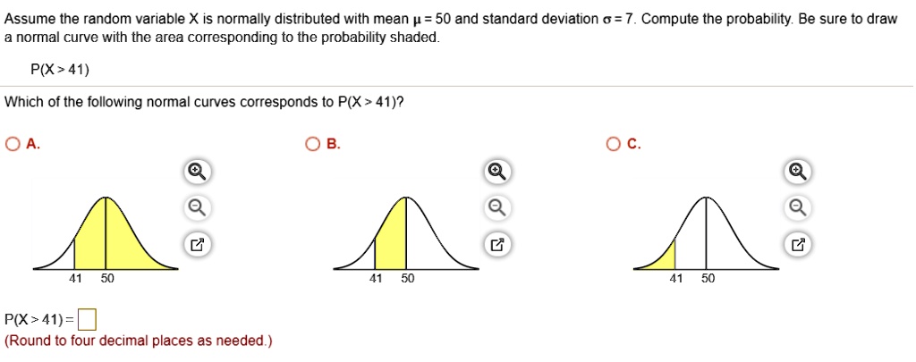 Solved Assume The Random Variable X Is Normally Distributed With Mean P