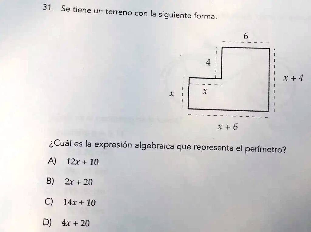 Solved Se Tiene Un Terreno Con La Siguiente Forma X X Zcual