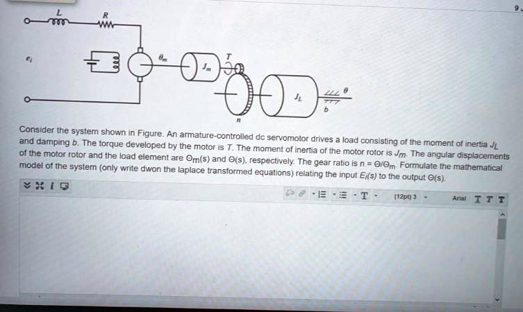 SOLVED Consider The System Shown In Figure An Armature Controlled DC