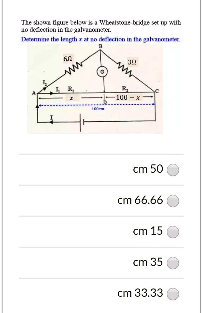 Solved The Shown Figure Below Is A Wheatstone Bridge Set Up With No