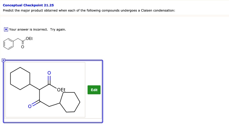 SOLVED Conceptual Checkpoint 21 25 Predict The Major Product Obtained