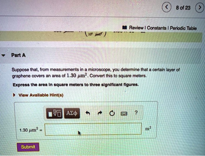 SOLVED 8 Ot 23 Review Constants Periodic Table Part A Suppose That