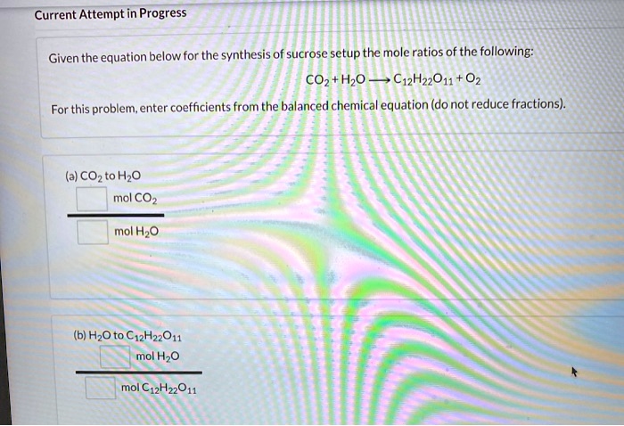 Solved Current Attempt In Progress Given The Equation Below For The