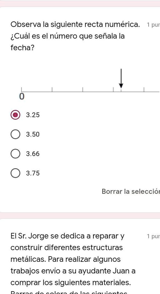 SOLVED observa la siguiente recta numérica cual es dl numero que