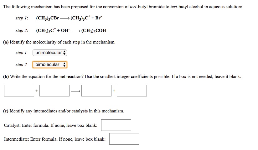 Solved The Following Mechanism Has Been Proposed For The Conversion Of