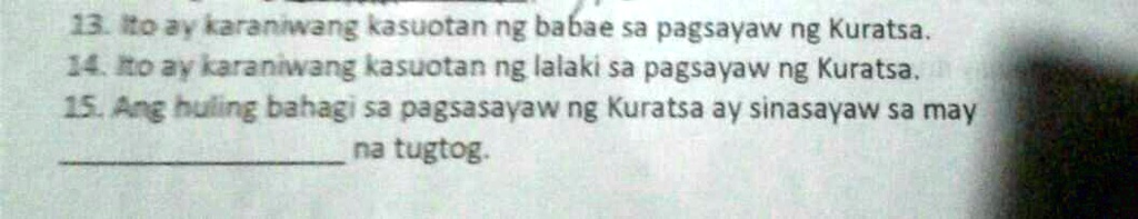 SOLVED Panuto Basahin Ang Mga Sumusunod Tukuyin Ang Ipinapahayag Ng