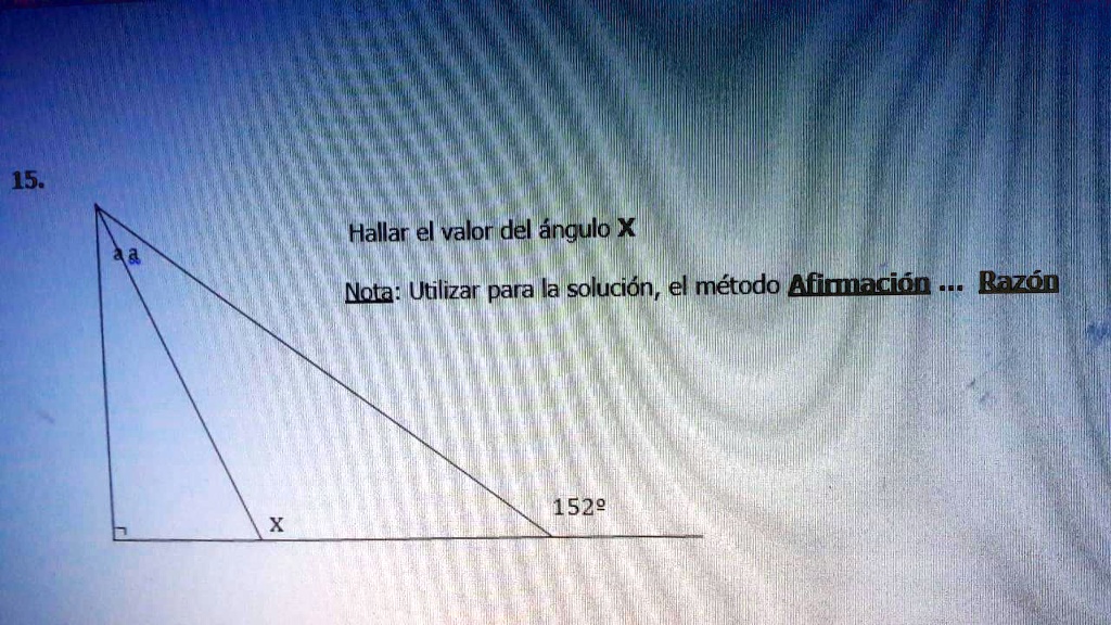 Solved Hallar El Valor De X Hallar El Valor Del Ngulo X Nota