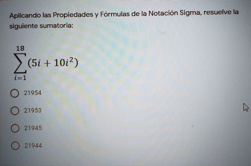 Solved Aplicando Las Propiedades Y Formulas Aplicando Las