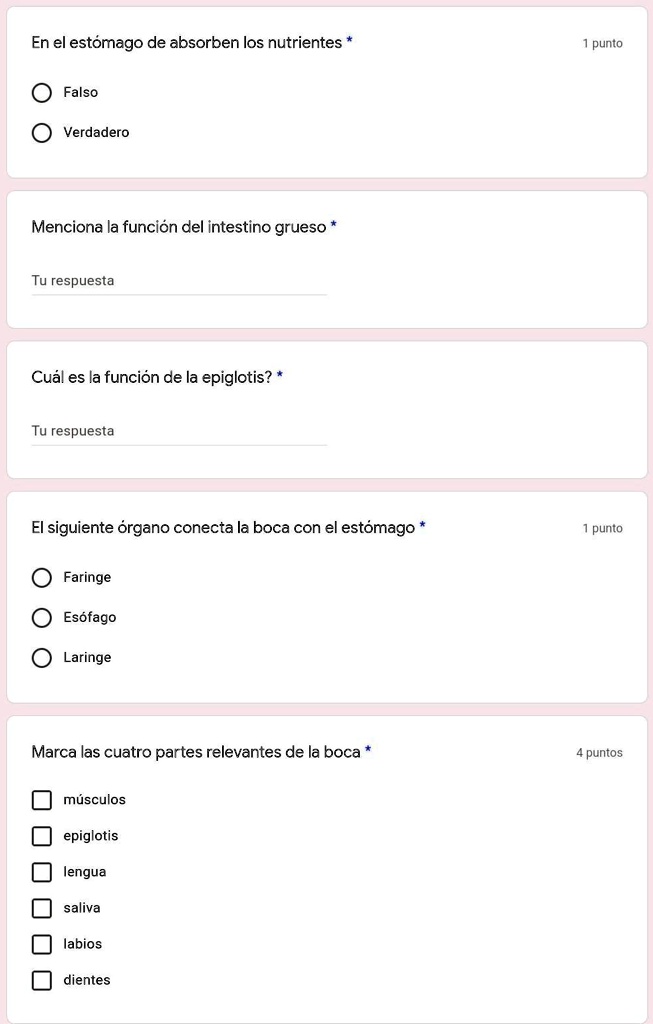 Solved Ayuda Es Para Ahora Enel Est Mago De Absorben Los Nutrientes