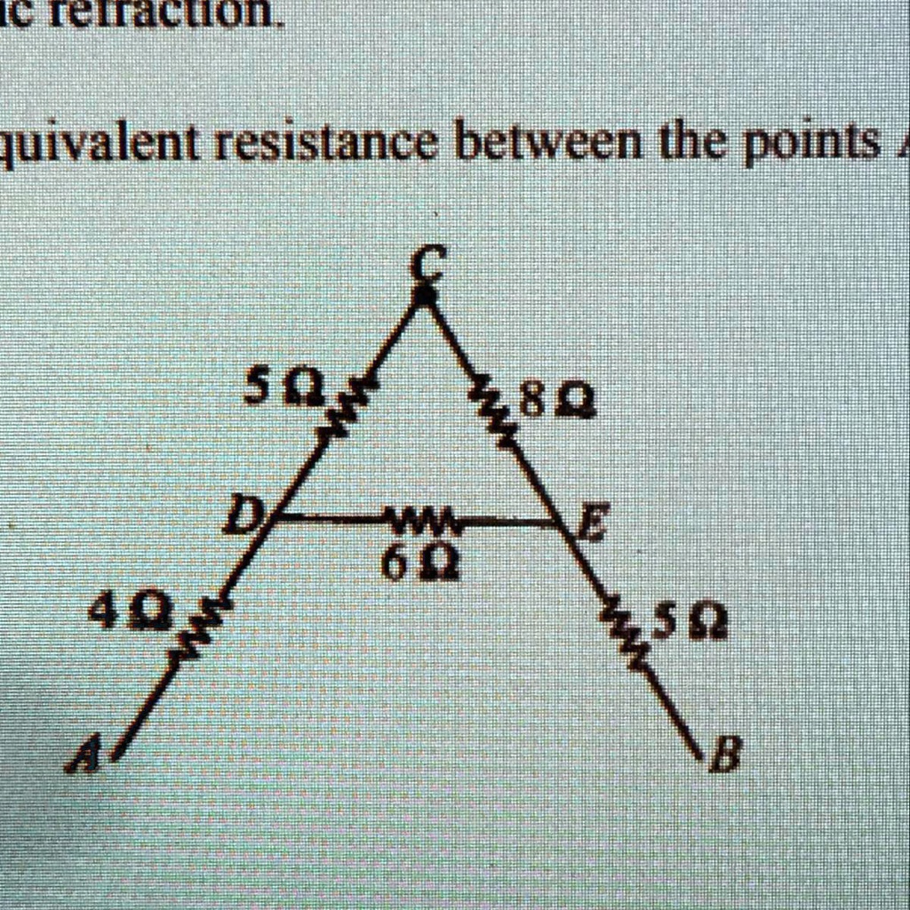 Solved Find The Equivalent Resistance Between The Points A And B