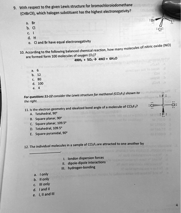 Solved With Respect To The Given Lewis Structure For