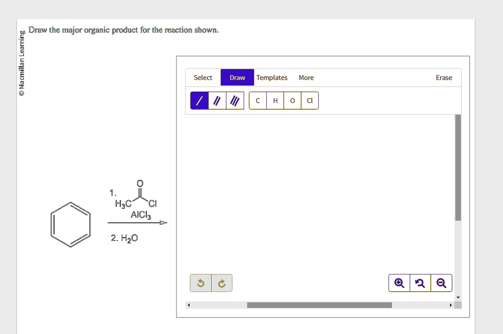 Solved Draw The Major Organic Product For The Reaction Shown Macmillan