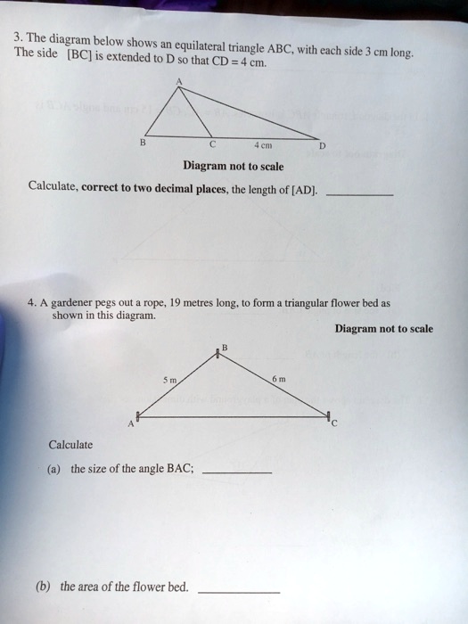 SOLVED The Diagram Below Shows An Equilateral The Side Triangle ABC