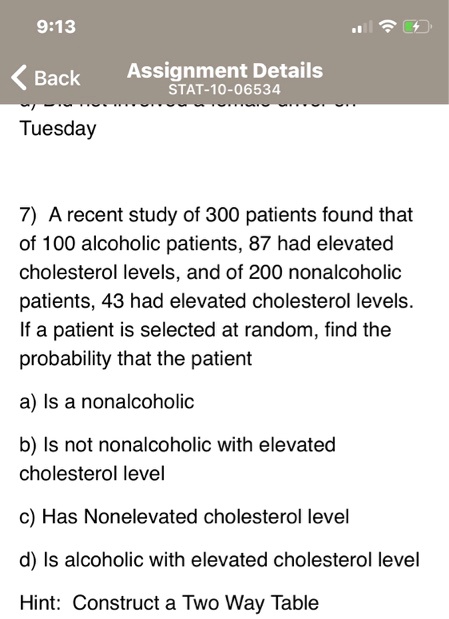 Solved Back Assignment Details Stat Tuesday A Recent