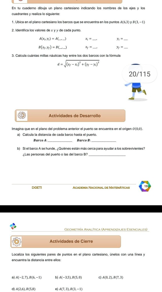 SOLVED Ayuda No Le Entiendo En Tu Cuaderno Dibuja Un Plano Cartesiano