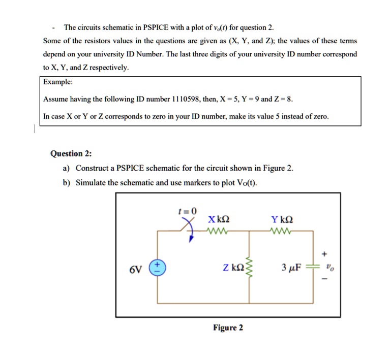 SOLVED The Circuit Schematic In PSPICE With A Plot Of Vo T For