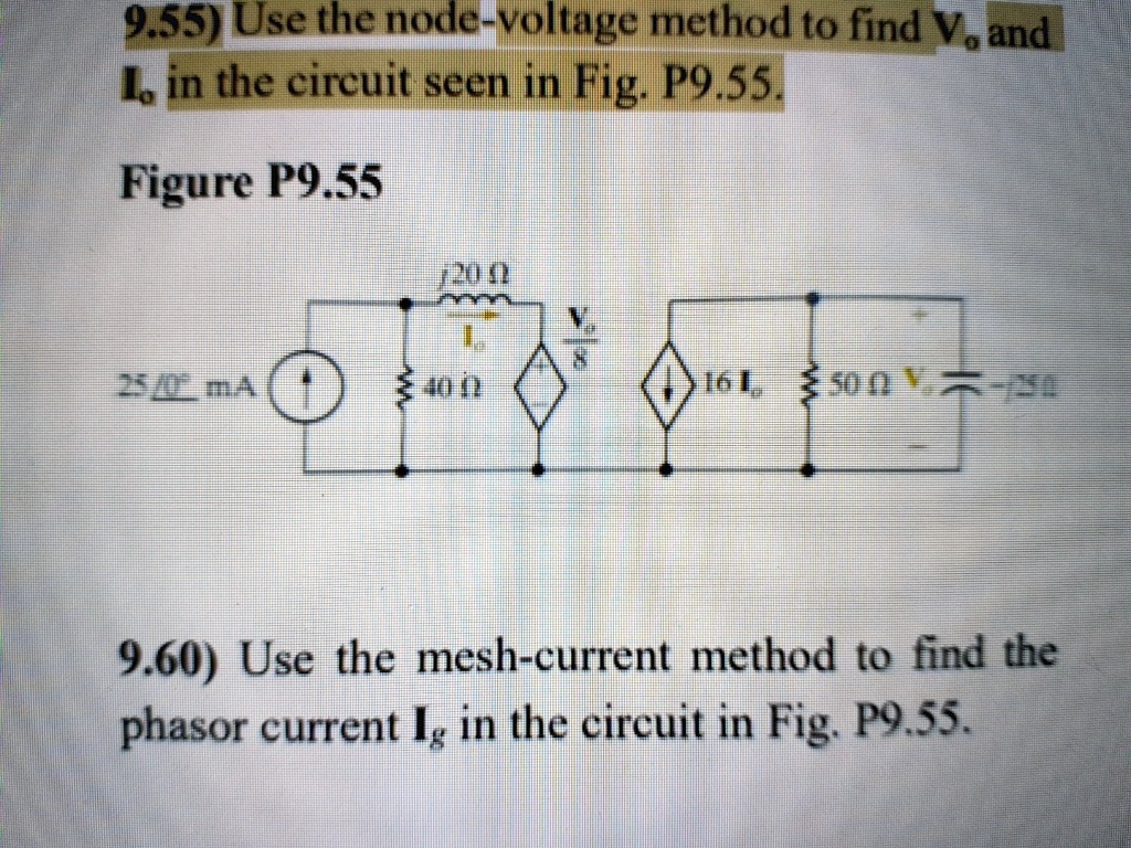 Solved The Circuit Is Structured As Follows Use The Node Voltage