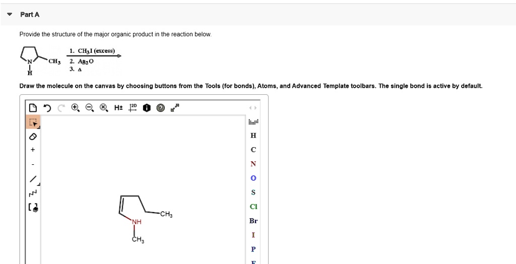 SOLVED Part A Provide The Structure Of The Major Organic Product In