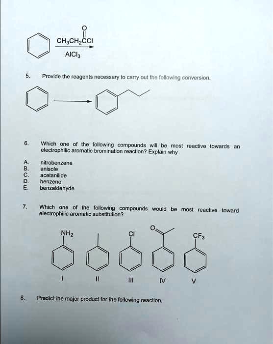 SOLVED CH3CHCl2 AlCl3 5 Provide The Reagents Necessary To Carry Out