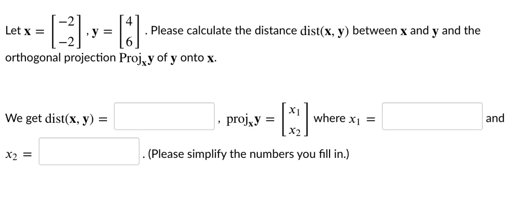 Solved Let X J S Please Calculate The Distance Dist X