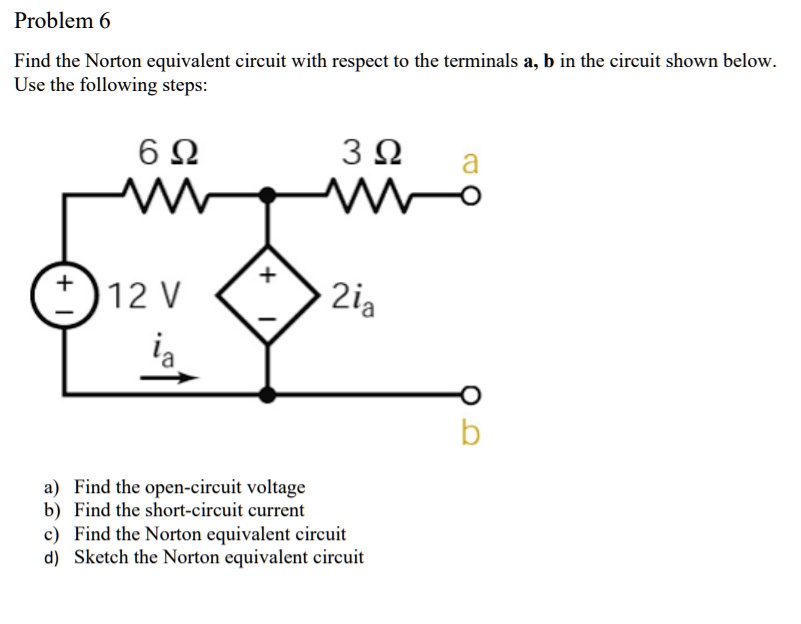 Video Solution Problem Find The Norton Equivalent Circuit With