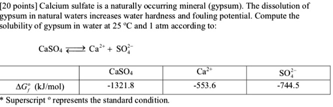 Points Calcium Sulfate Is A Naturally Occurring Mineral Gypsum The