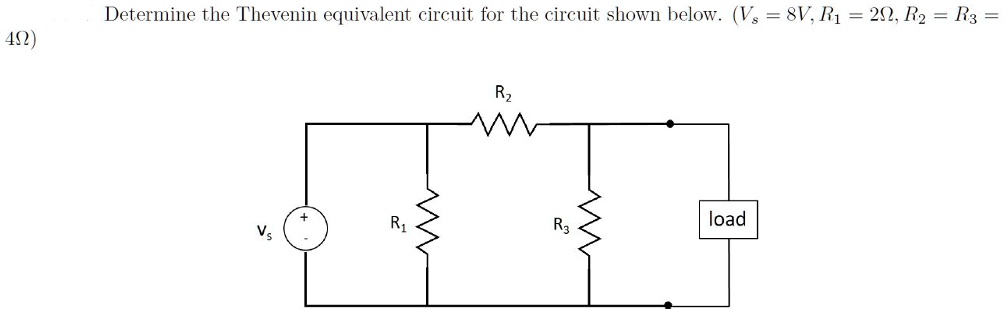 SOLVED Determine The Thevenin Equivalent Circuit For The Circuit Shown