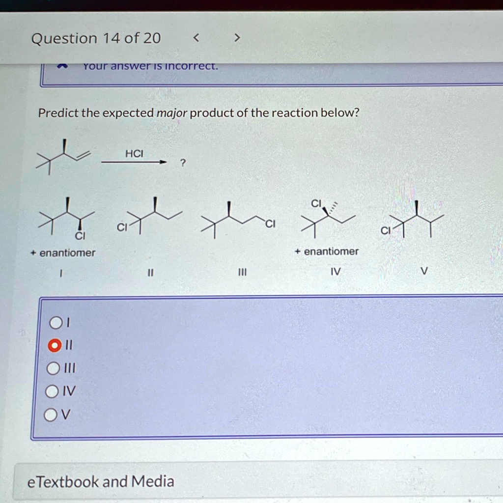 SOLVED Question 14 Of 20 Your Answer Is Incorrect Predict The