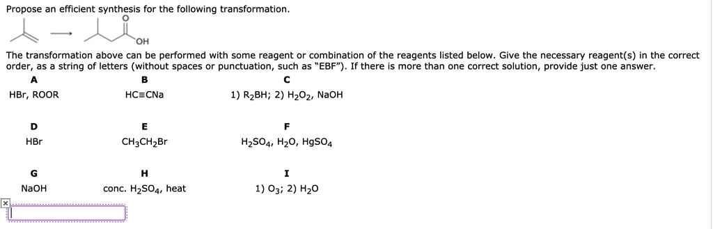 Solved Propose An Efficient Synthesis For The Following Transformation