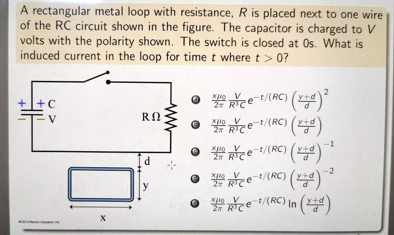 Solved Rectangular Metal Loop With Resistance R Is Placed Next To One