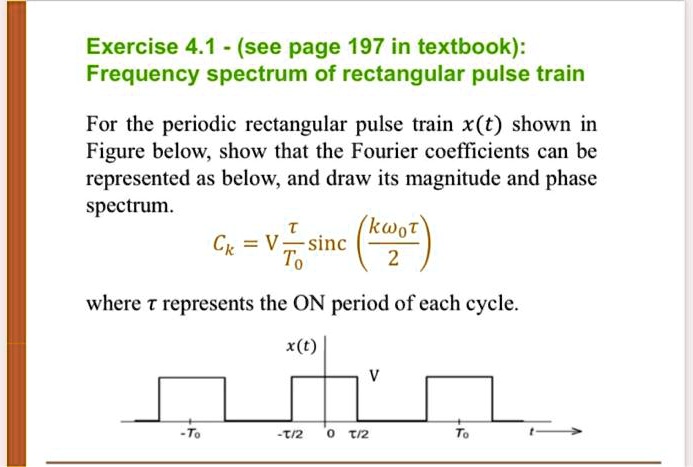 Solved Exercise See Page In Textbook Frequency Spectrum Of