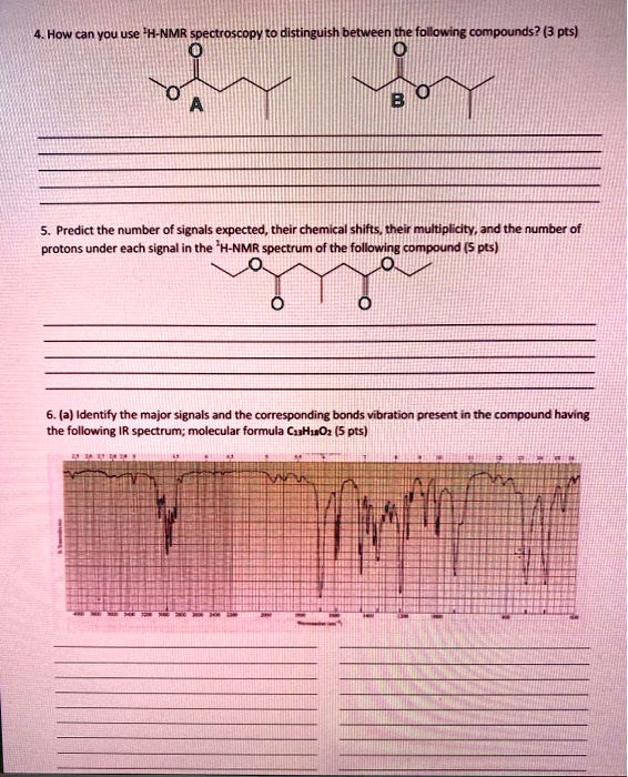 SOLVED How Do You Use H NMR Spectroscopy To Distinguish Between The