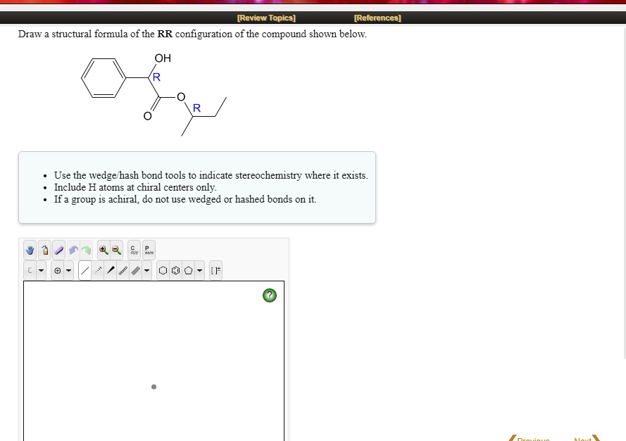 SOLVED Review Topics References Draw Structural Formula Of The RR