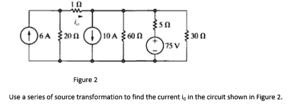 Solved S U Figure Use A Series Of Source Transformations To