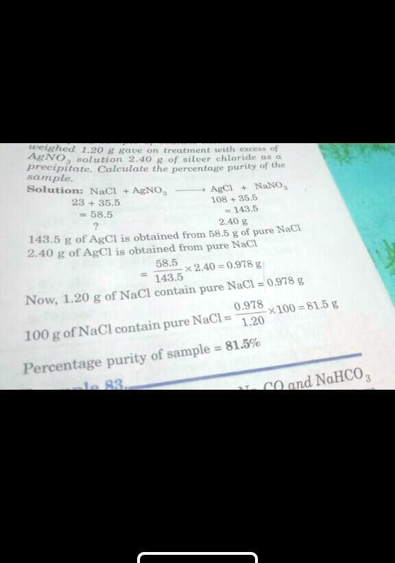 VIDEO Solution 50 POINTS Q An Impure Sample Of Sodium Chloride