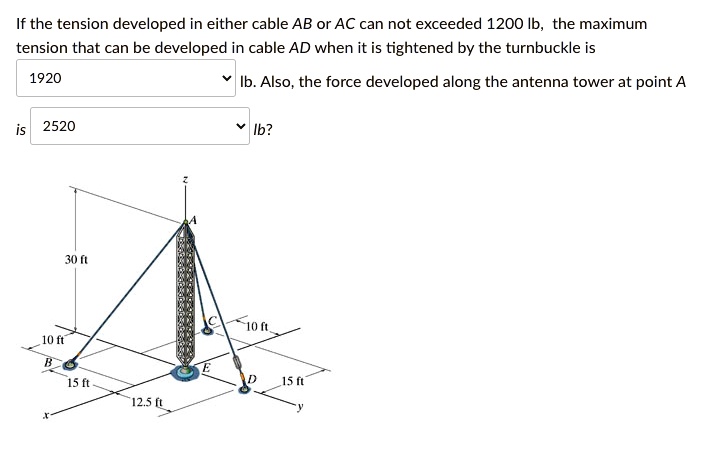 If The Tension Developed In Either Cable Ab Or Ac Can Not Exceeded