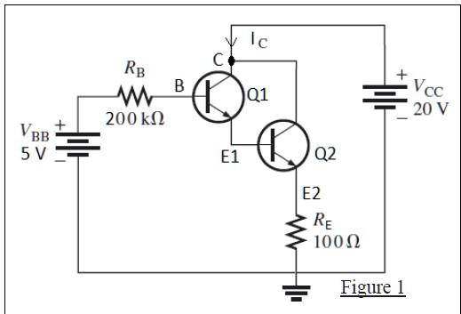 Solved For The Circuit Given In Figure A Find The Value Of Vbe