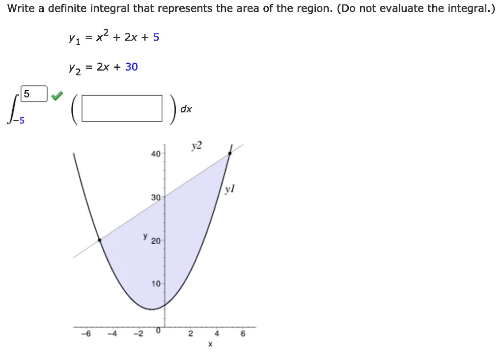 Solved Write A Definite Integral That Represents The Area Of The