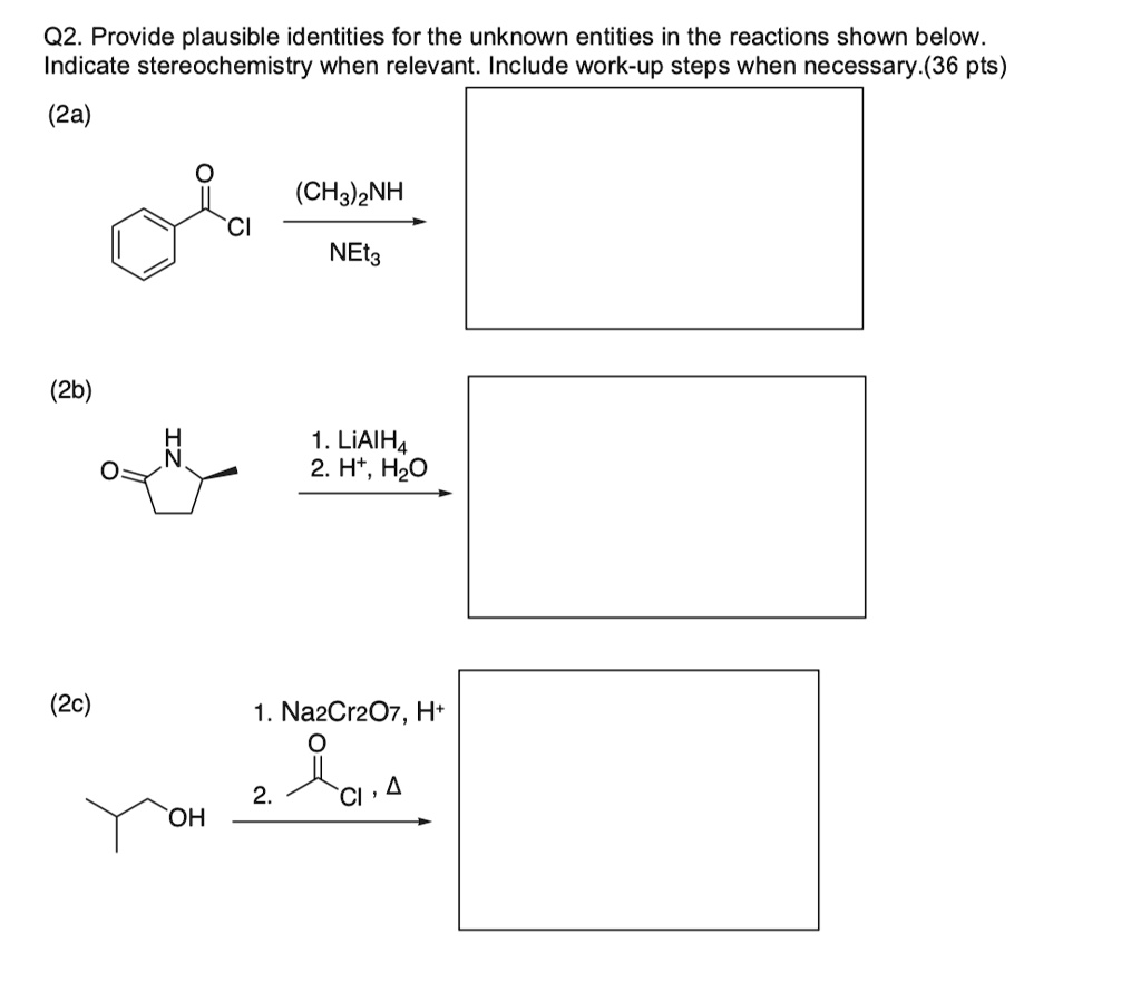 Solved Q Provide Plausible Identities For The Unknown Entities In