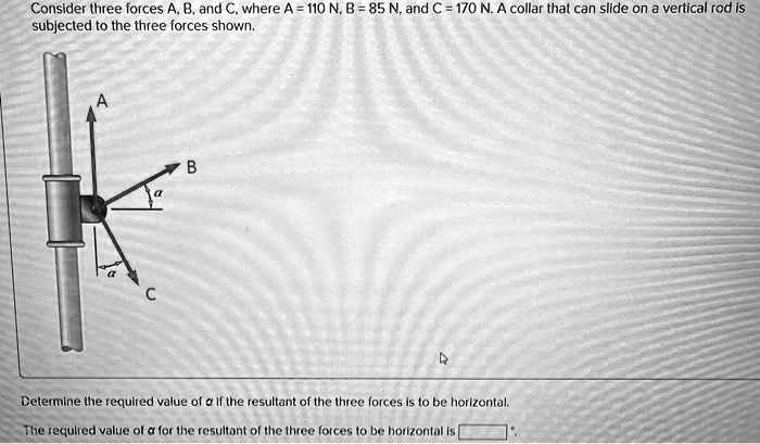 Consider Three Forces Aband Cwhere A Nb Nand C Na Collar That Can