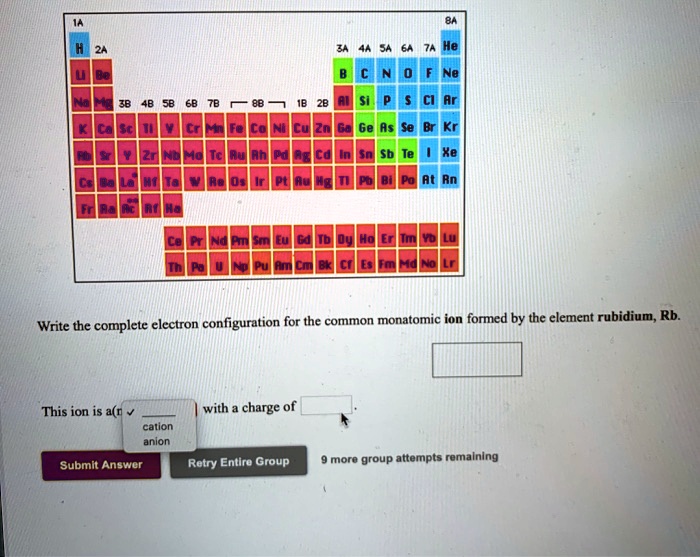 SOLVED Write The Complete Electron Configuration For The Common